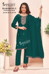 Harshini 2 By Sangeet Kids Wear Vichitra Silk Readymade Suits Wholesale Suppliers In India